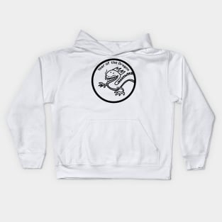 Year of the Dragon Portrait Black Line Kids Hoodie